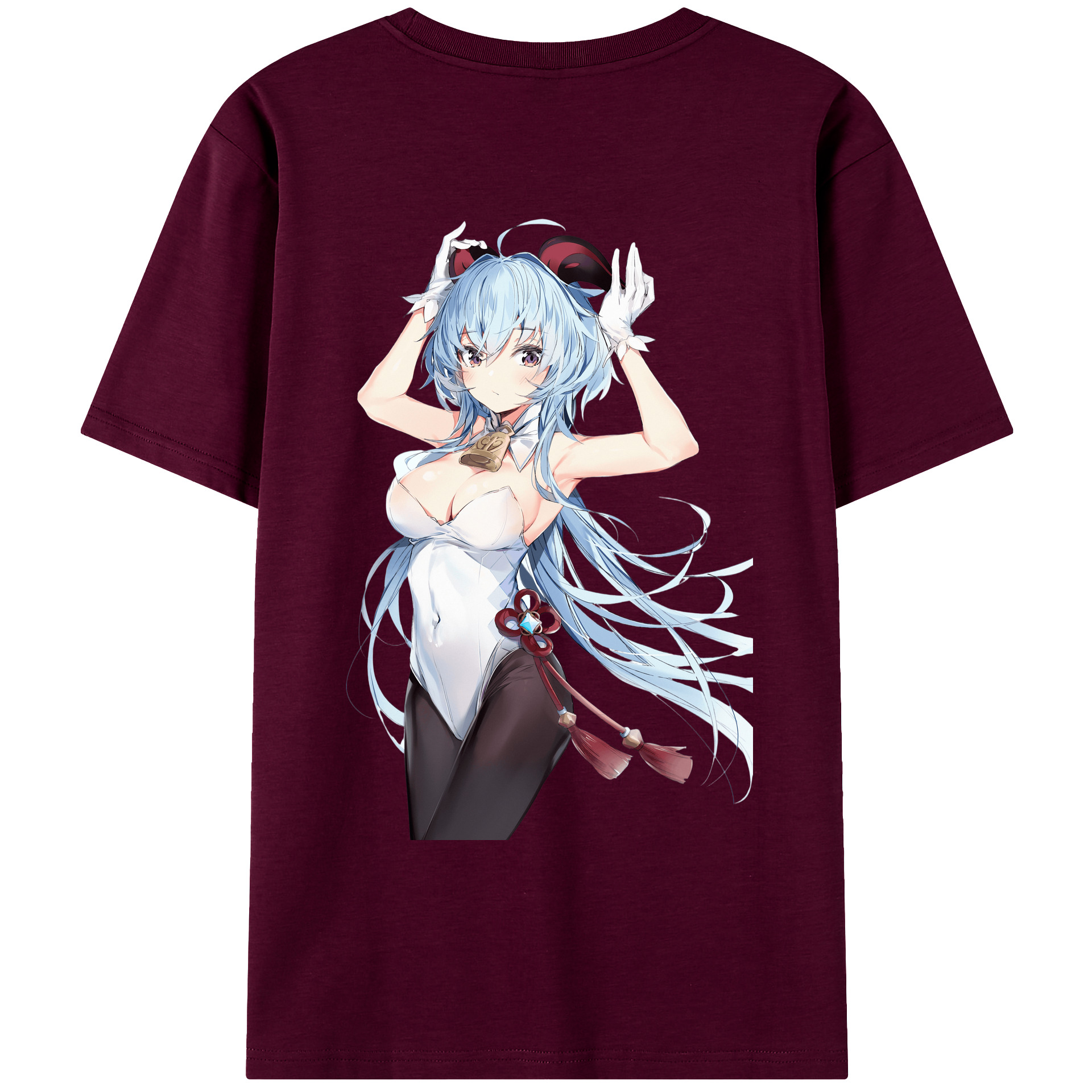 げんし神 甘雨 かんう genshin Ganyu レディース半袖Tシャツ(バックプリント)